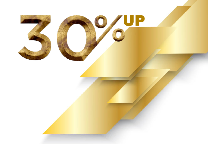 売上30%UP