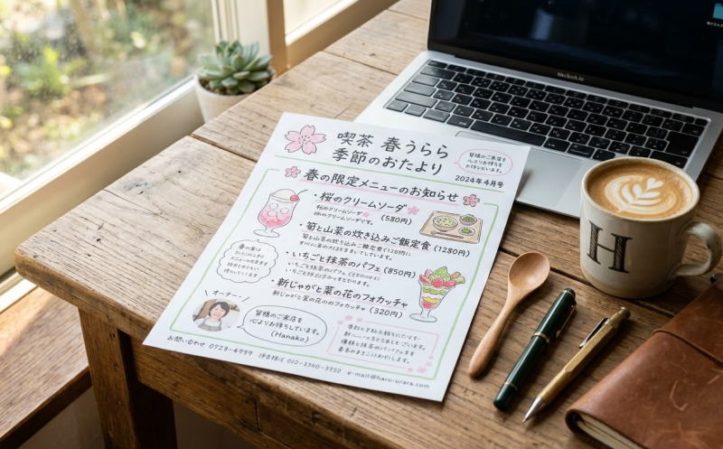 手書きのニュースレター