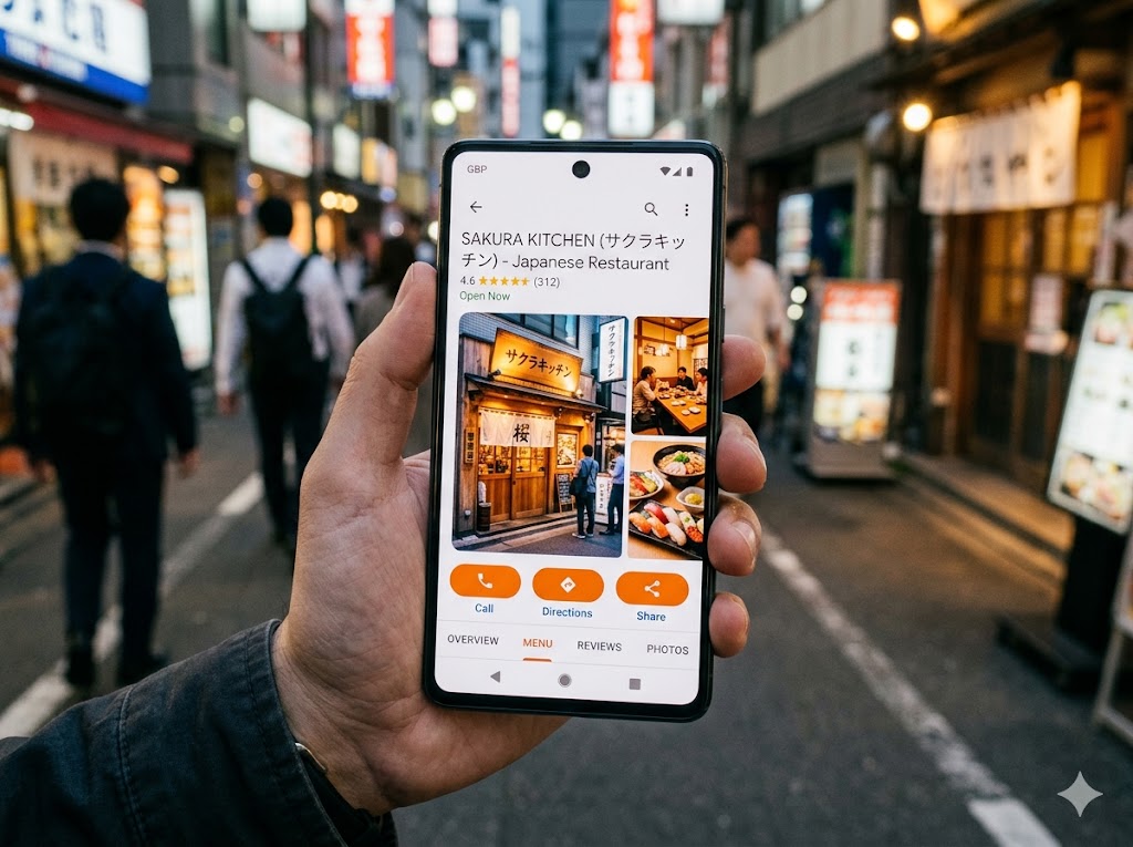 スマホ検索ー飲食店