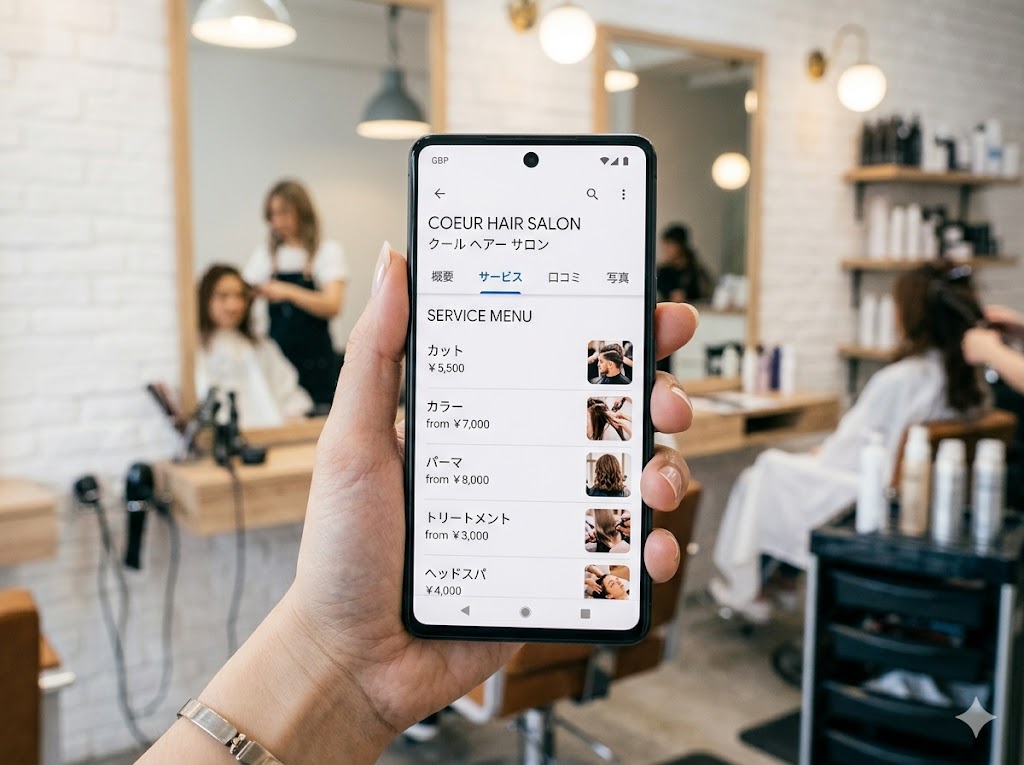 スマホ検索ー美容室