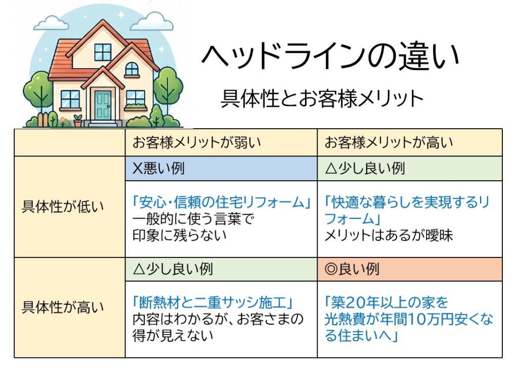 良いヘッドライン、悪いヘッドライン