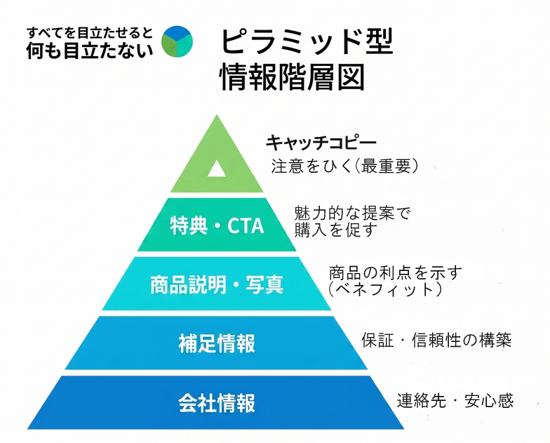 ピラミッド型情報階層図